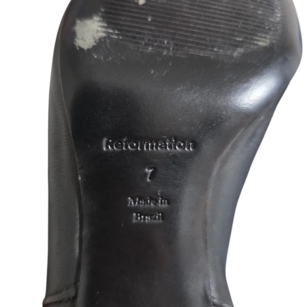 Reformation Ruby Over The Knee Boot in Black Size 7